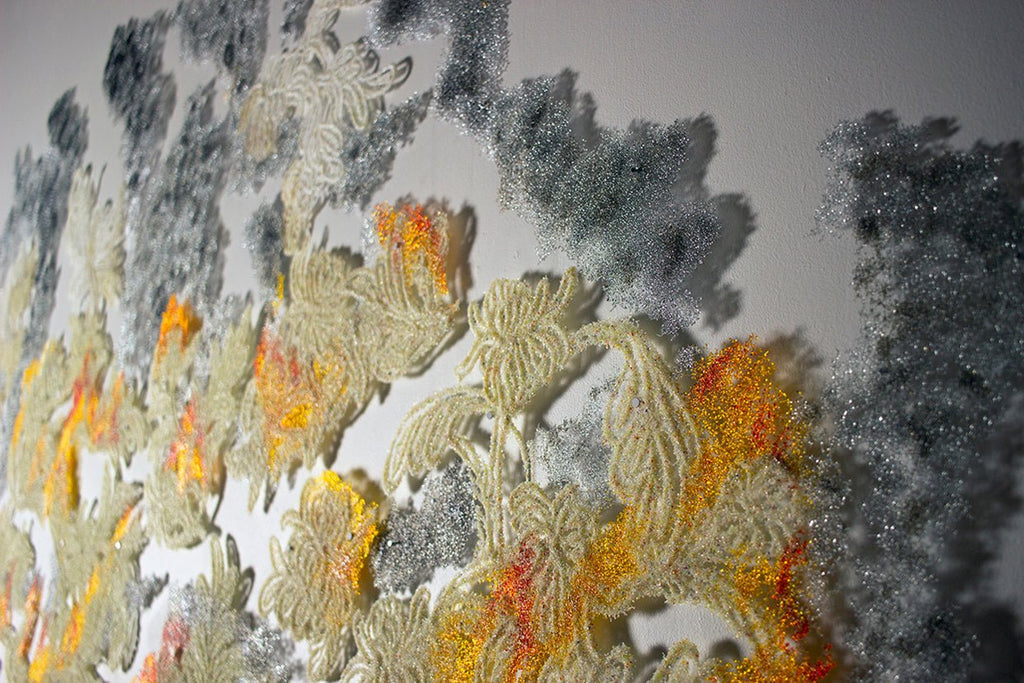 Kate Clements: Frit Lace: Methods of Drawing with Frits - Warm Glass