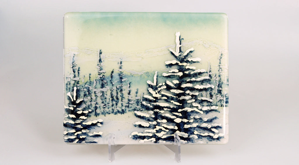 Project: Alpine Snow Scene - Warm Glass