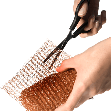 1m Knitted Copper Wire Mesh - Warm Glass