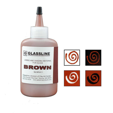 Brown Glassline Pen - Warm Glass