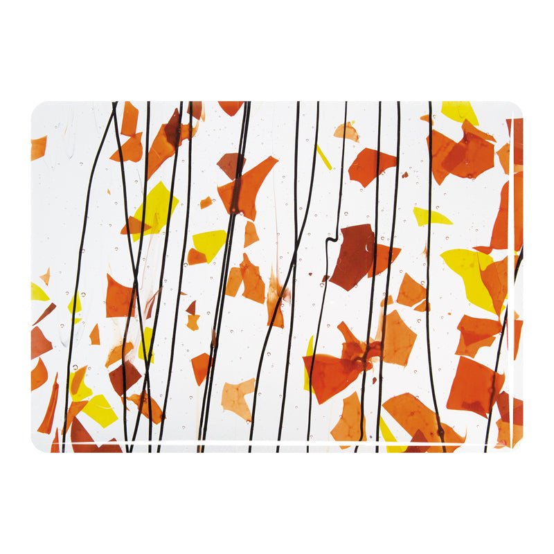 Bullseye Collage Glass: Fracture - Streamer Autumn 4111 - Warm Glass