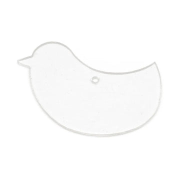 Bullseye Glass: 3mm Bird (10cm) - Warm Glass