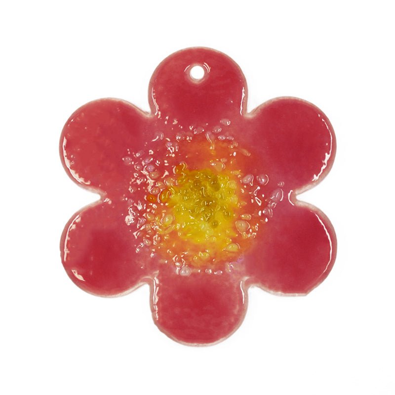 Bullseye Glass: 3mm Flower (9cm) - Warm Glass