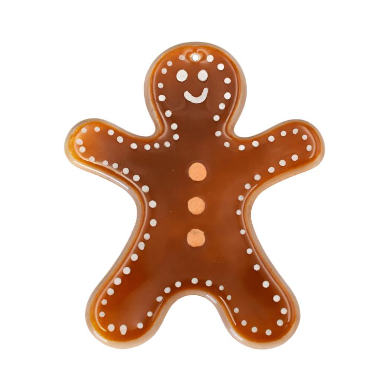 Bullseye Glass: 3mm Gingerbread Person (9cm) - Warm Glass