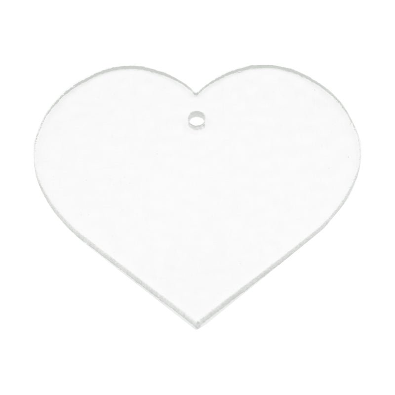 Bullseye Glass: 3mm Heart (9cm) - Warm Glass