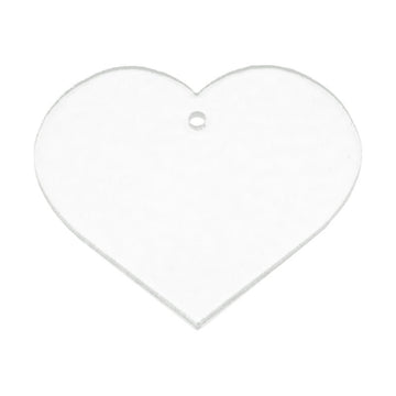 Bullseye Glass: 3mm Heart (9cm) - Warm Glass