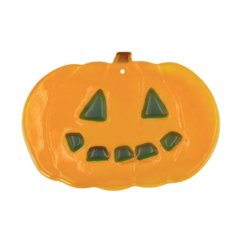 Bullseye Glass: 3mm Pumpkin (10cm) - Warm Glass