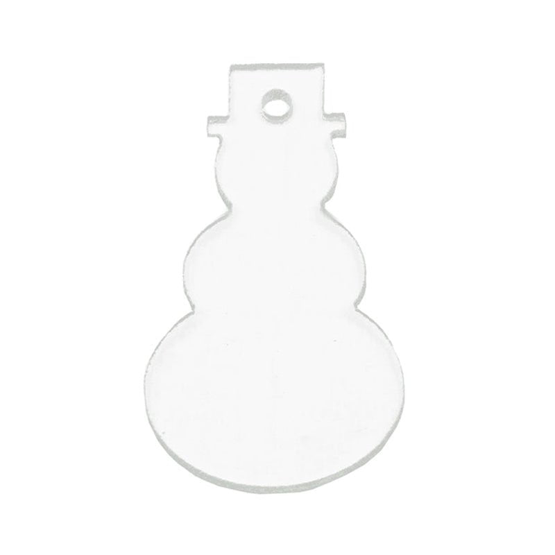 Bullseye Glass: 3mm Snowman (9cm) - Warm Glass