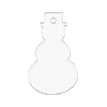 Bullseye Glass: 3mm Snowman (9cm) - Warm Glass