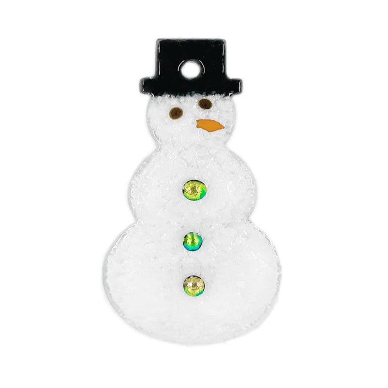 Bullseye Glass: 3mm Snowman (9cm) - Warm Glass