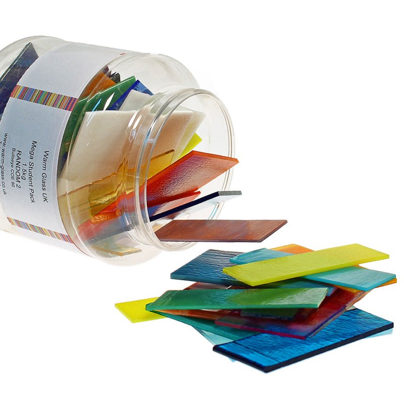 Bullseye Glass: Colour Glass Student Pack - Warm Glass