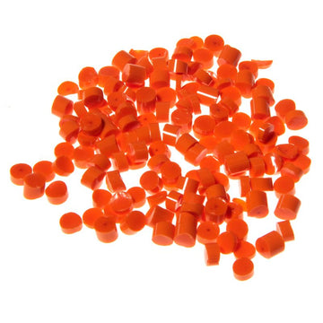 Bullseye Glass Dots: Orange Opal 0125 - Warm Glass