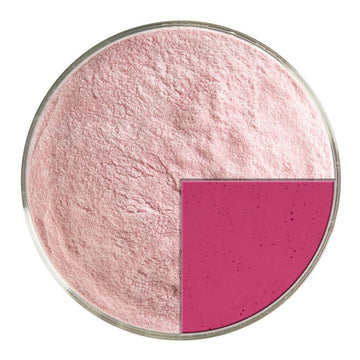 Bullseye Glass Frit: Cranberry Pink Trans Powder Frit 1311.08 - Warm Glass