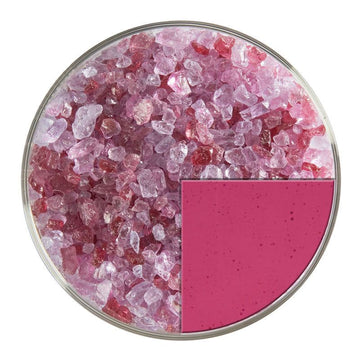 Bullseye Glass Frit: Cranberry Pink Transparent Coarse 1311.03 - Warm Glass