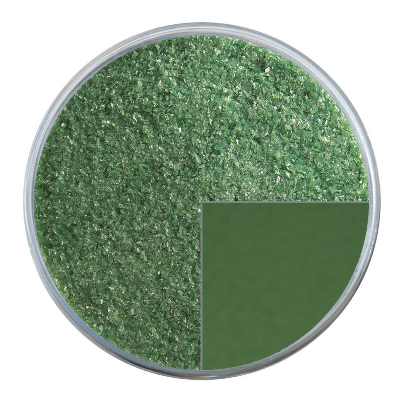 Bullseye Glass Frit: Dark Forest Green Opal Fine 0141.01 - Warm Glass