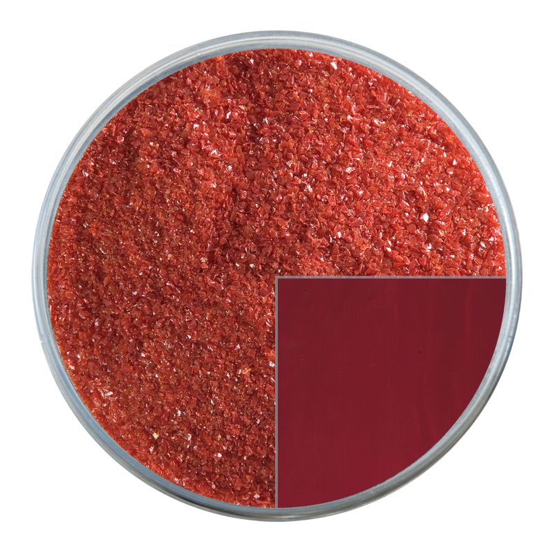 Bullseye Glass Frit: Deep Red Opal Fine 0224.01 - Warm Glass