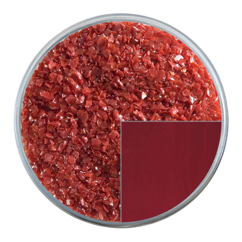 Bullseye Glass Frit: Deep Red Opal Medium 0224.02 - Warm Glass