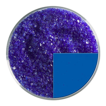 Bullseye Glass Frit: Deep Royal Blue Trans Medium Frit 1114.02 - Warm Glass