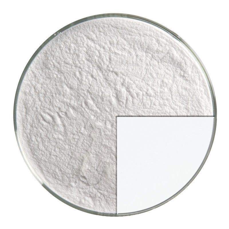 Bullseye Glass Frit: Dense White Opal Powder 0313.08 - Warm Glass