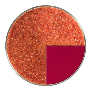 Bullseye Glass Frit: Garnet Red Transparent fine 1322.01 - Warm Glass