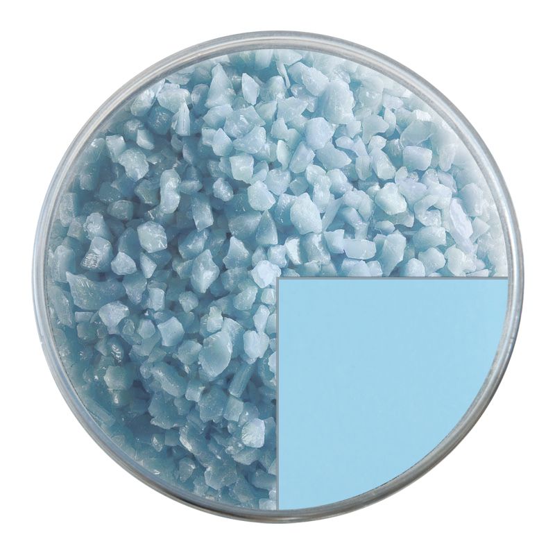 Bullseye Glass Frit: Glacier Blue Opal Coarse 0104.03 - Warm Glass