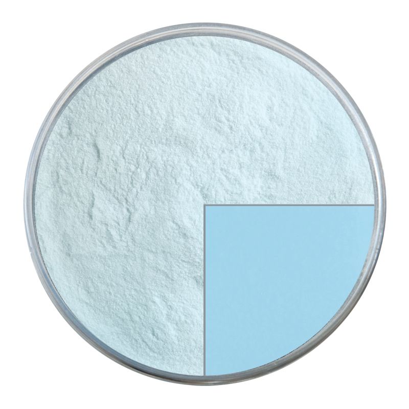 Bullseye Glass Frit: Glacier Blue Opal Powder 0104.08 - Warm Glass