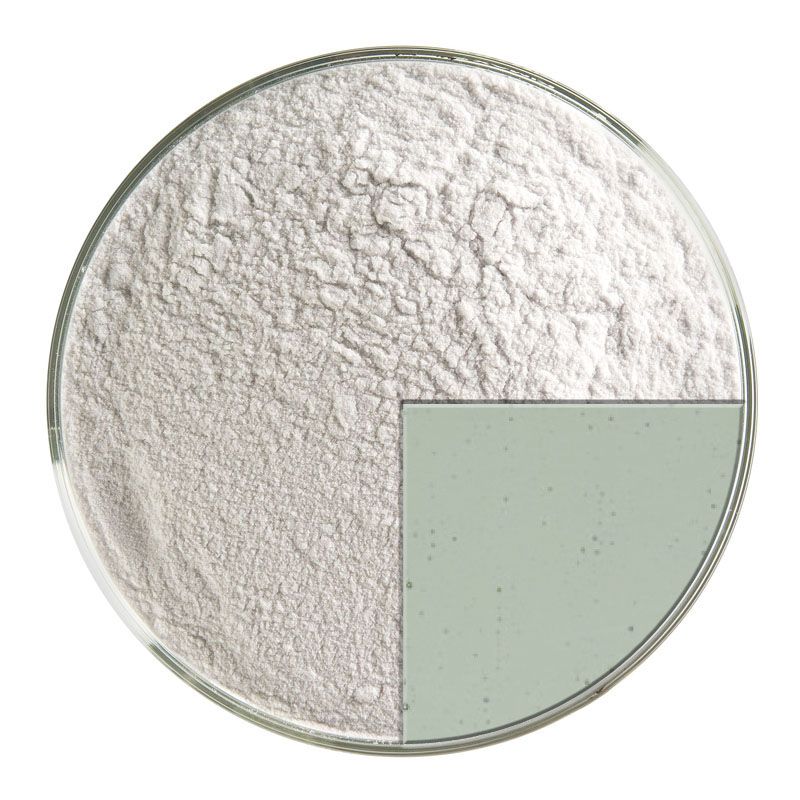 Bullseye Glass Frit: Light Silver Grey Trans Powder 1429.08 - Warm Glass