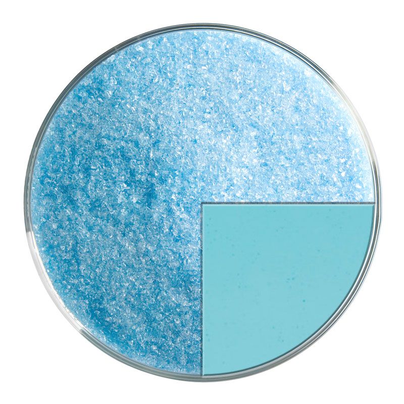 Bullseye Glass Frit: Light Turquoise Blue Fine Frit 1416.01 - Warm Glass