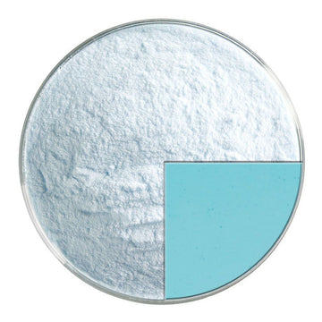 Bullseye Glass Frit: Light Turquoise Blue Powder 1416.08 - Warm Glass