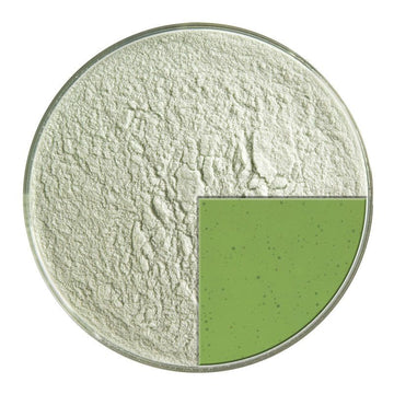 Bullseye Glass Frit: Olive Green Trans Powder 1141.08 - Warm Glass