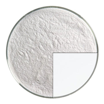 Bullseye Glass Frit: Opaque White Opal Powder 0013.08 - Warm Glass