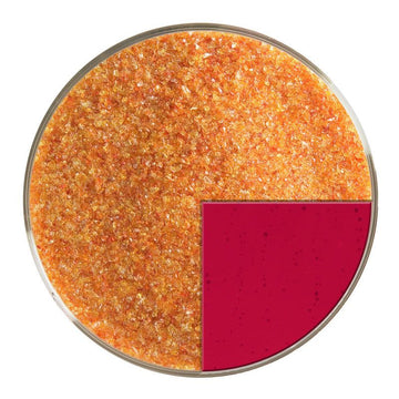 Bullseye Glass Frit: Red Transparent Fine 1122.01 - Warm Glass