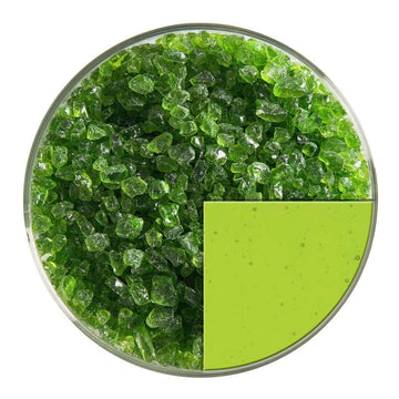 Bullseye Glass Frit: Spring Green Trans Coarse Frit 1426.03 - Warm Glass