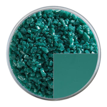 Bullseye Glass Frit: Teal Green Opal Coarse 0144.03 - Warm Glass