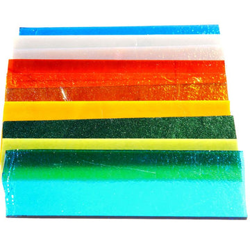 Bullseye Glass: Opal & Transparent Strip Saver Pack 1kg - Warm Glass