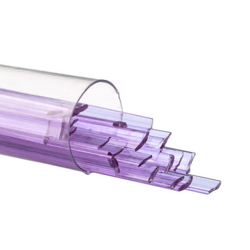 Bullseye Glass Ribbons: Neo Lavender Shift Transparent 1442 - Warm Glass