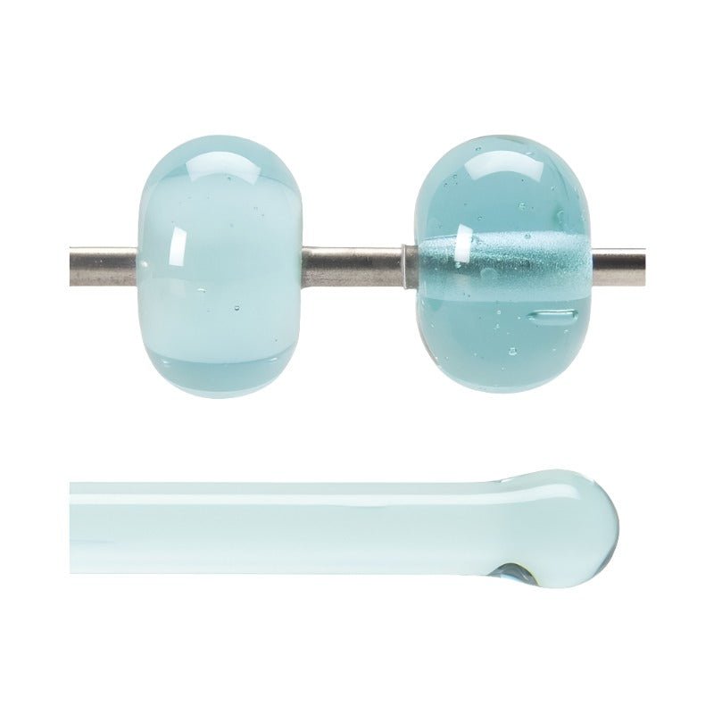 Bullseye Glass Rod: Aqua Blue Tint 1808 - Warm Glass