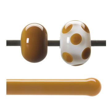 Bullseye Glass Rod: Butterscotch Opal 0337 - Warm Glass