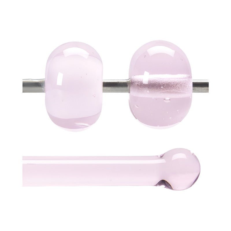 Bullseye Glass Rod: Erbium Pink Tint 1821 - Warm Glass