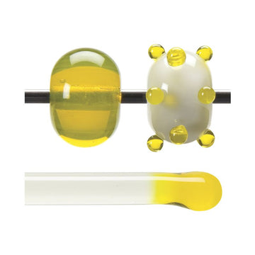 Bullseye Glass Rod: Yellow Transparent 1120 - Warm Glass