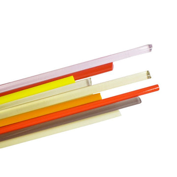 Bullseye Glass Rods: 1/2lb Hot Mix - Warm Glass