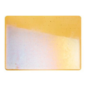 Bullseye Irid Glass: 3mm Gold on Medium Amber 1137.38 - Warm Glass