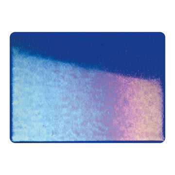 Bullseye Irid Glass: 3mm Rainbow on Deep Royal Blue 1114.31 - Warm Glass