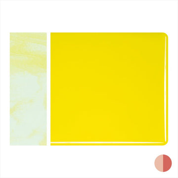 Bullseye Sheet Glass: 2mm Canary Yellow Opal Striker 0120.50 - Warm Glass