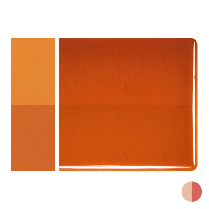 Bullseye Sheet Glass: 2mm Carnelian Striker 1321.50 - Warm Glass