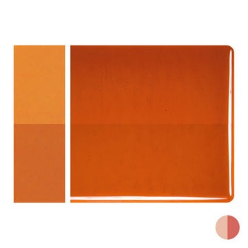 Bullseye Sheet Glass: 2mm Carnelian Striker 1321.50 - Warm Glass