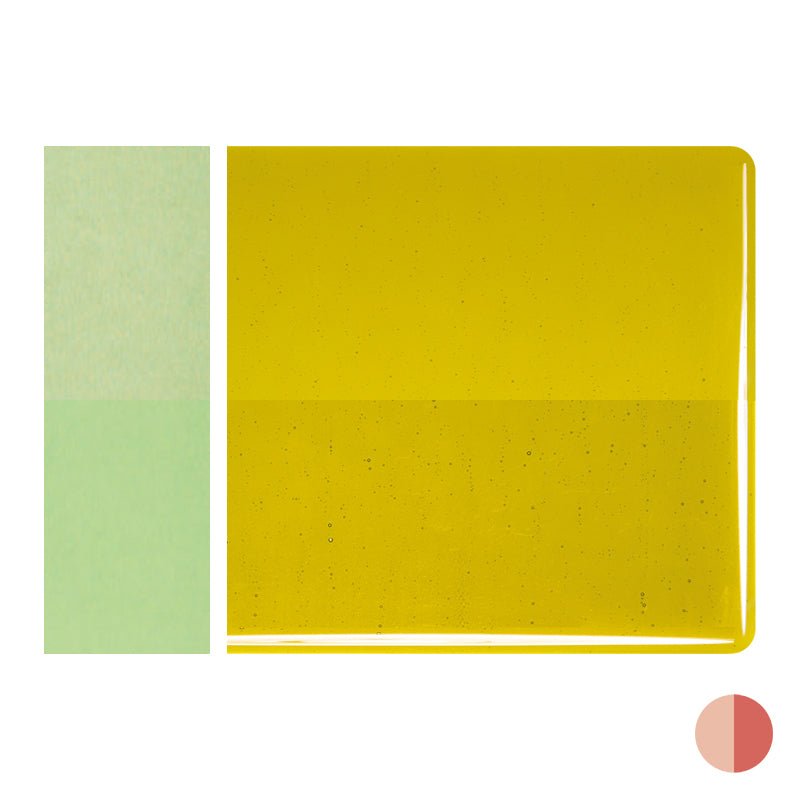 Bullseye Sheet Glass: 2mm Chartreuse Striker 1126.50 - Warm Glass