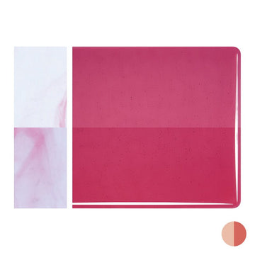 Bullseye Sheet Glass: 2mm Cranberry Pink Striker 1311.50 - Warm Glass