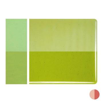 Bullseye Sheet Glass: 2mm Fern Green Striker 1207.50 - Warm Glass