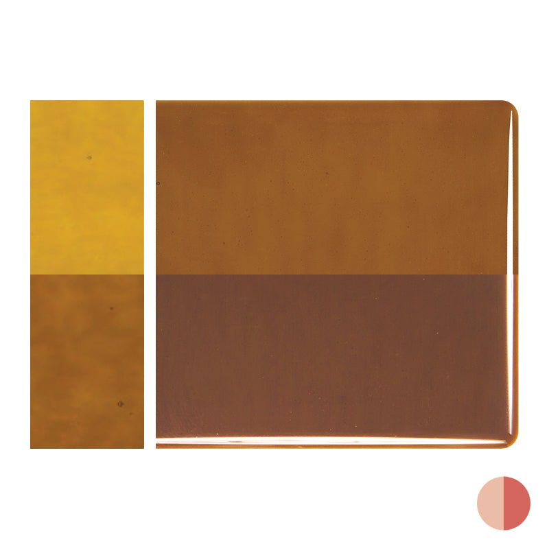 Bullseye Sheet Glass: 2mm Sienna Striker 1119.50 - Warm Glass